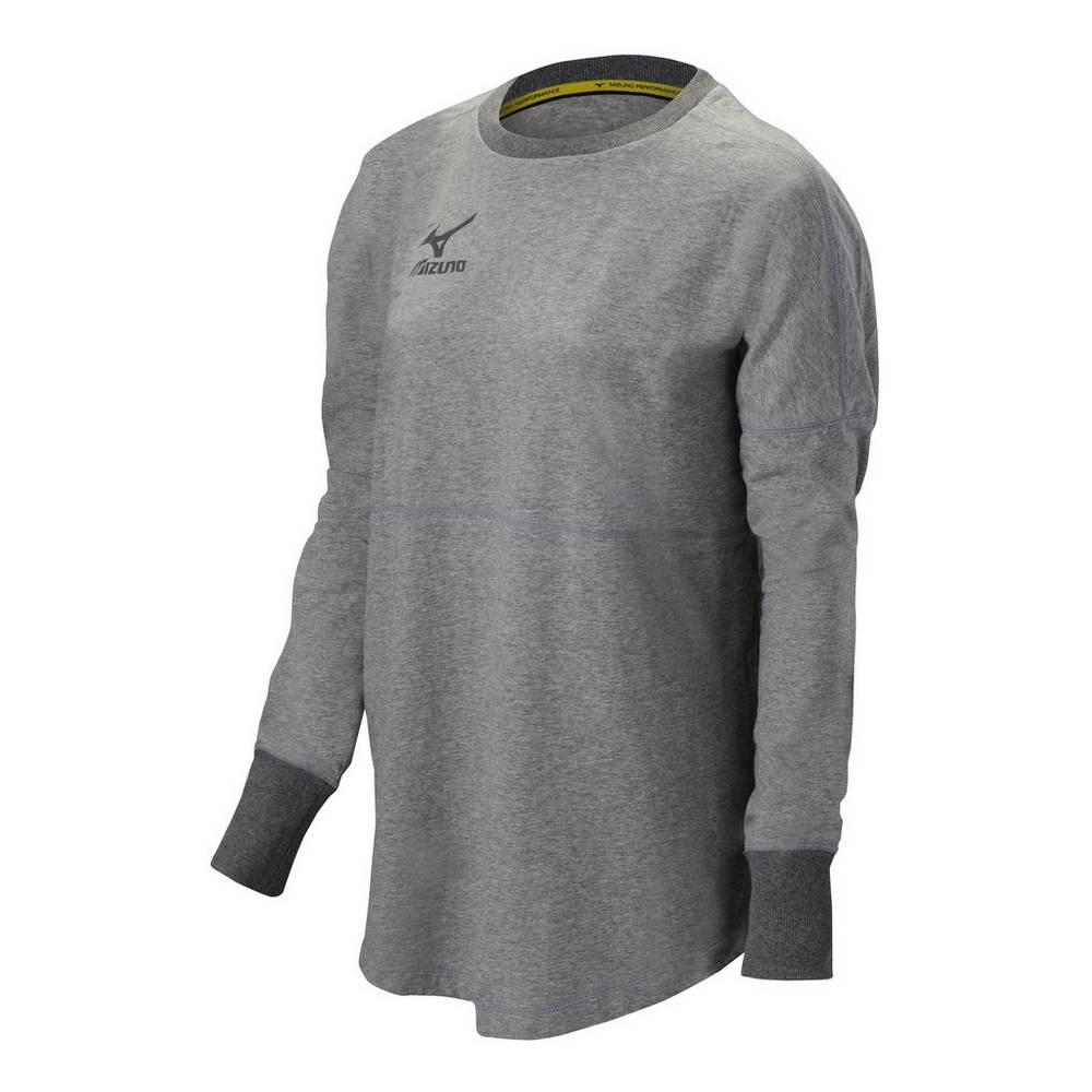 Pullover Mizuno Hitter’s Mujer Rojas Gris Comprar LONW-40952